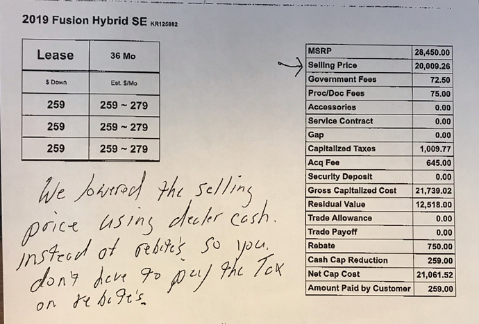 2019 Ford Fusion Hybrid Se 259 Mo Das Ask The Hackrs 2019 Ford Fusion Hybrid Se 259 Mo Das