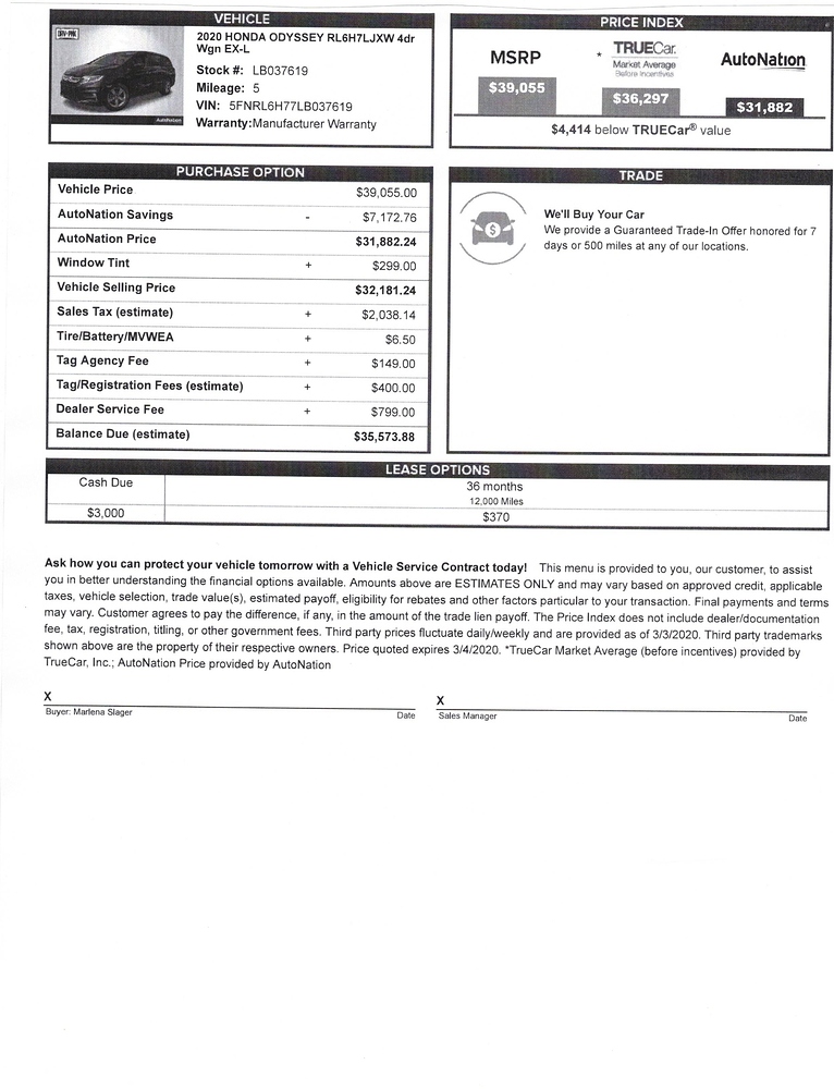 Honda Odyssey Extended Warranty Transfer