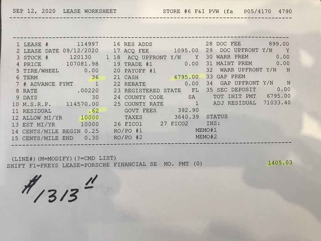 Porsche 911 Lease Ask The Hackrs FORUM LEASEHACKR