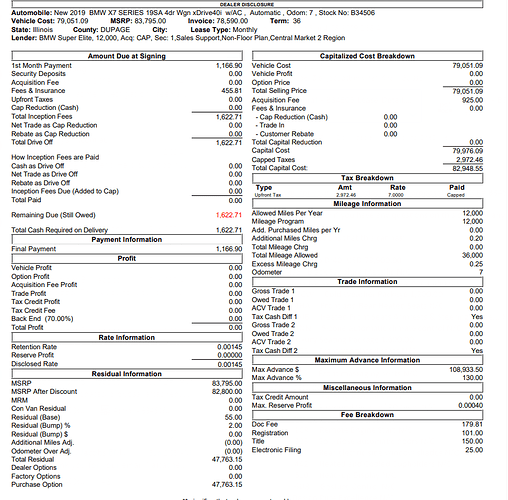 2019 Bmw X7 X40i Il Ask The Hackrs Leasehackr Forum