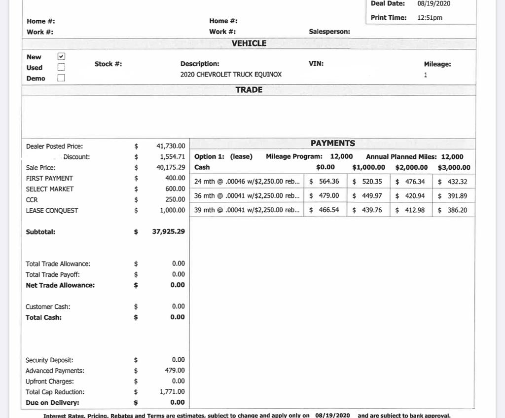 Deal Check Equinox In NJ Ask The Hackrs FORUM LEASEHACKR