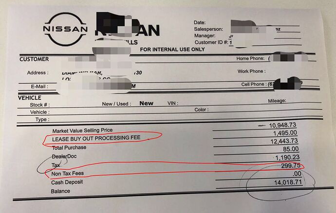 Nissan Dealer Ask 1495 For Lease Buyout Processing Fee Ask The Hackrs FORUM LEASEHACKR