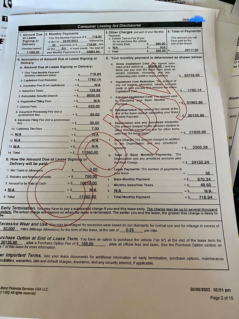 “Free” Brake Pad Warranty? Signing Mercedes Lease Ask the Hackrs