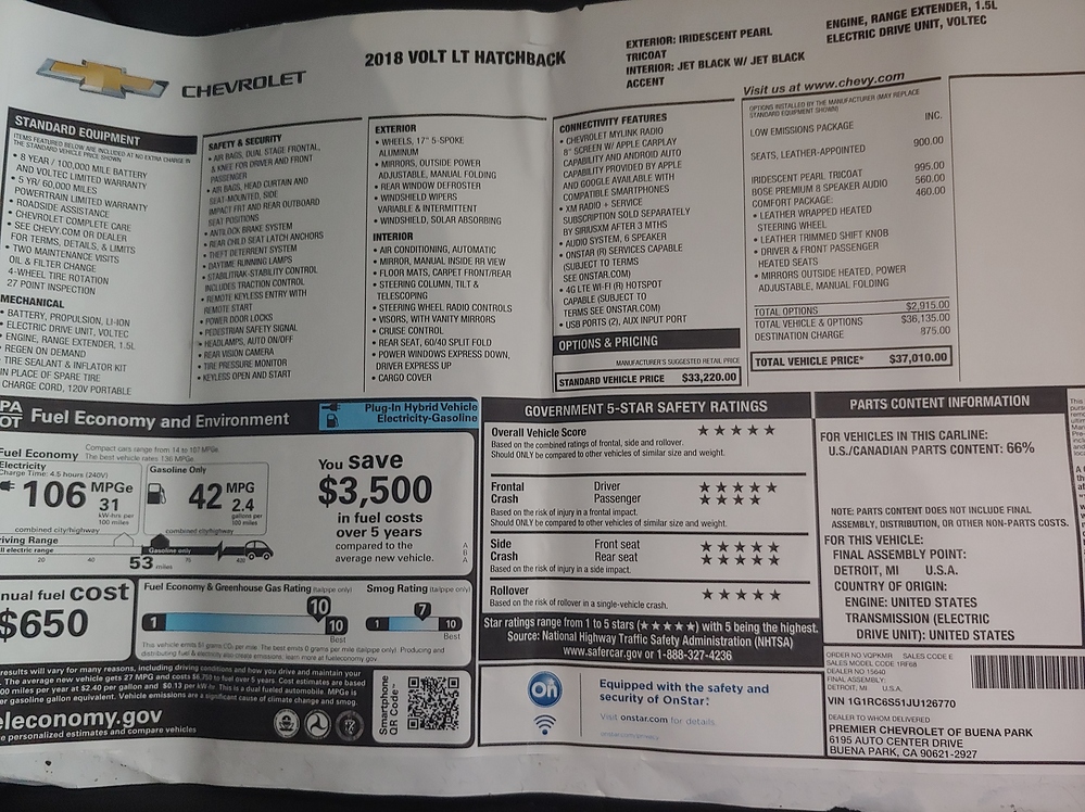 2018 chevy volt maintenance schedule myteeuropean
