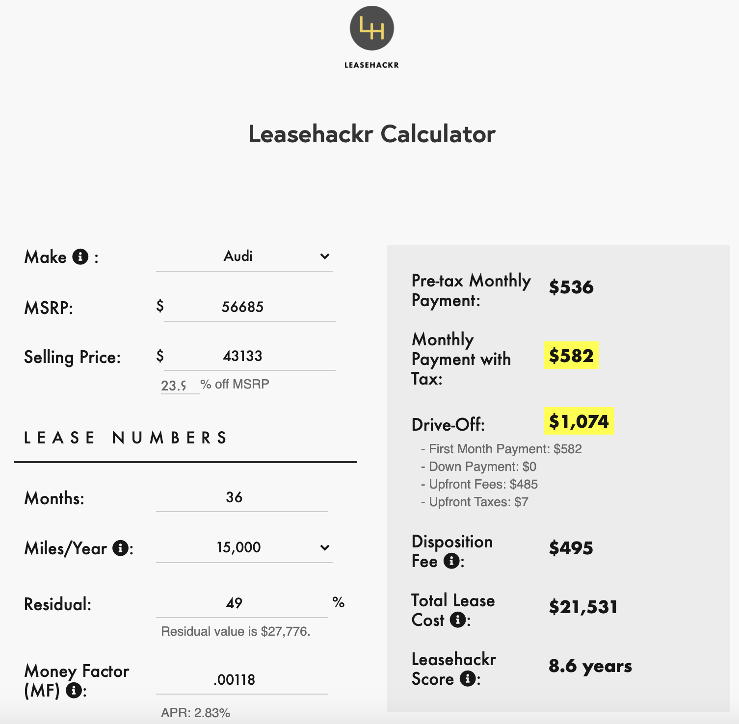 Deal Check 2021 Audi Q5 Hybrid (1st time leasing) Ask