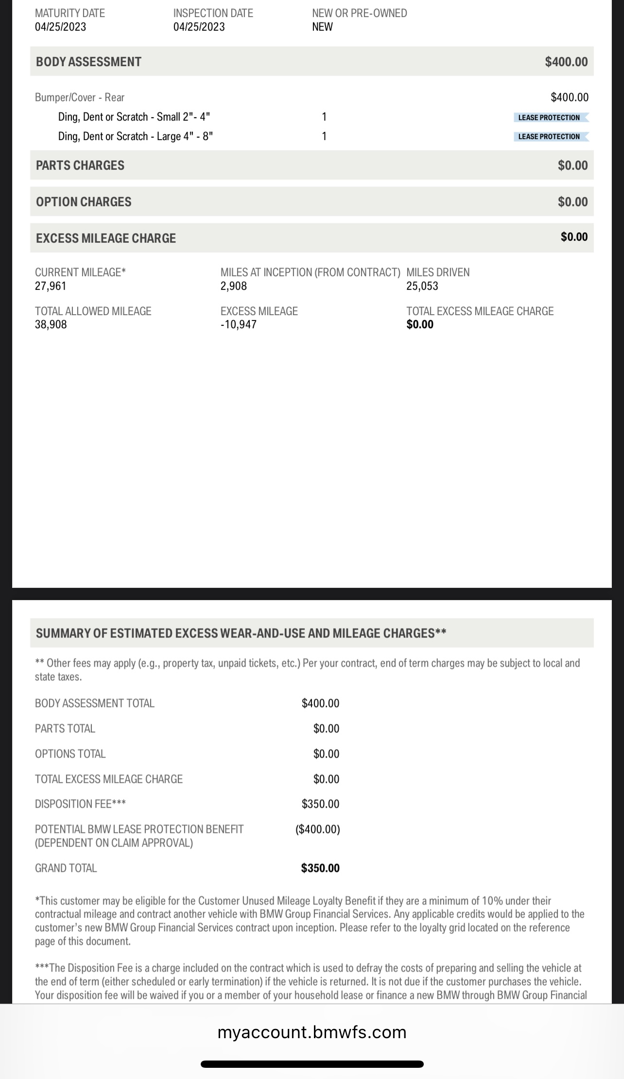 BMW lease end billing error? - Ask the Hackrs - FORUM | LEASEHACKR