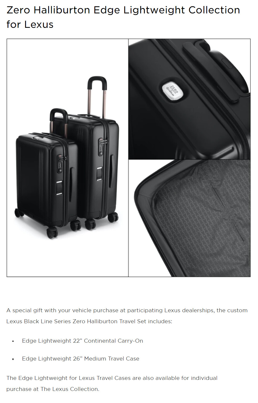 zero halliburton luggage lexus