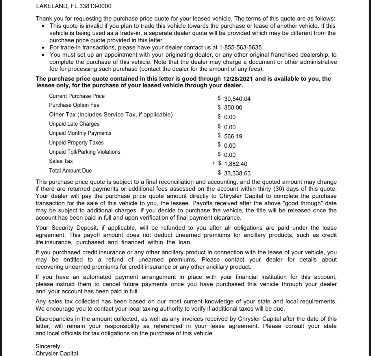 CCAP Early lease buyout requiring dealer involvement? Buy/Finance